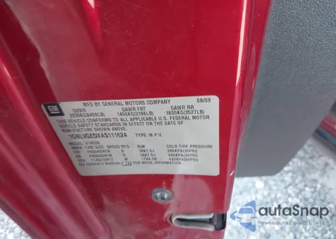 2010 Chevrolet Traverse Lt z USA, uszkodzony, nr VIN 1GNLVGEDXAS111624